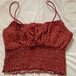 LA hearts ruched top